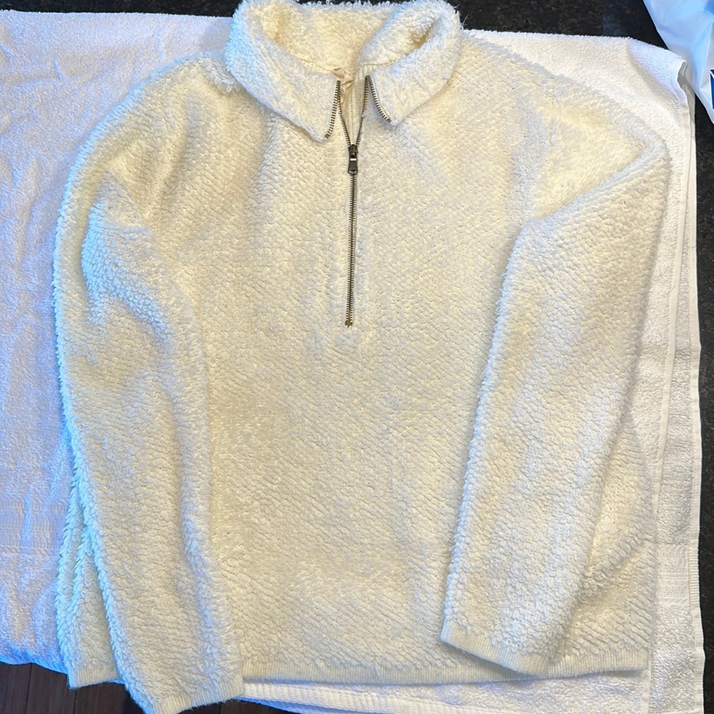 Cream colored Sherpa